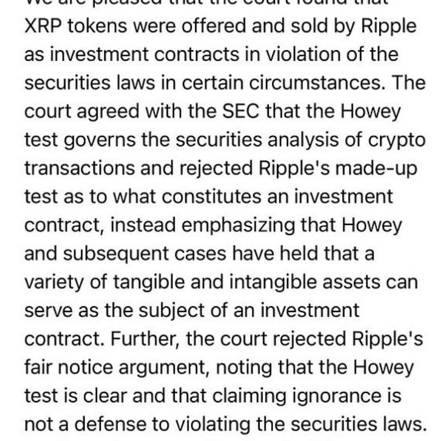 Ripple赢得阶段性胜利：XRP证券属性未定，SEC或继续上诉