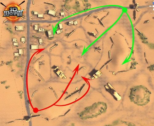 《3D坦克争霸》5大地图伏击路线选择解析
