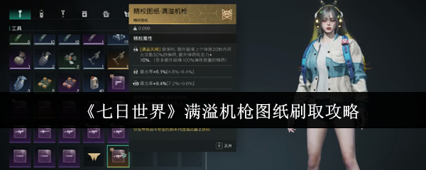 七日世界满溢机枪图纸怎么解锁
